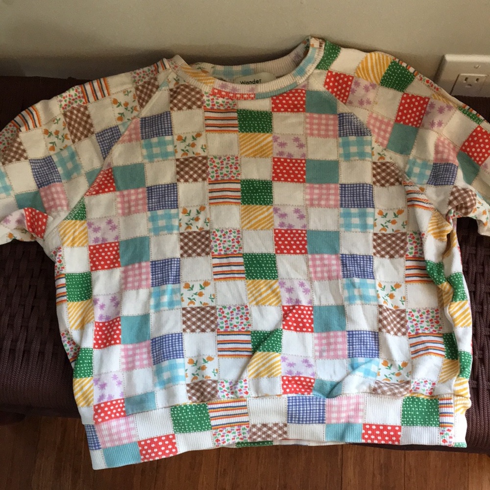 Colorful Patchwork print Kids Sweatshirt